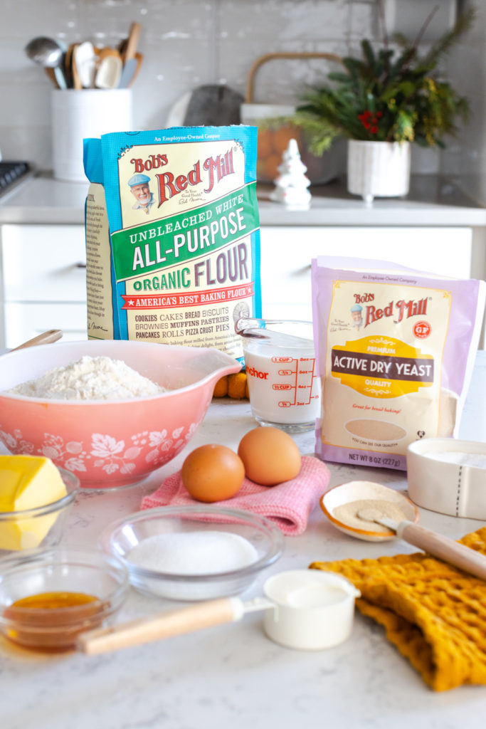 Ingredients for sweet rolls