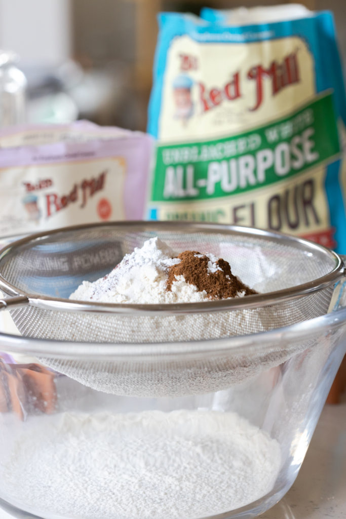 Sifting dry ingredients