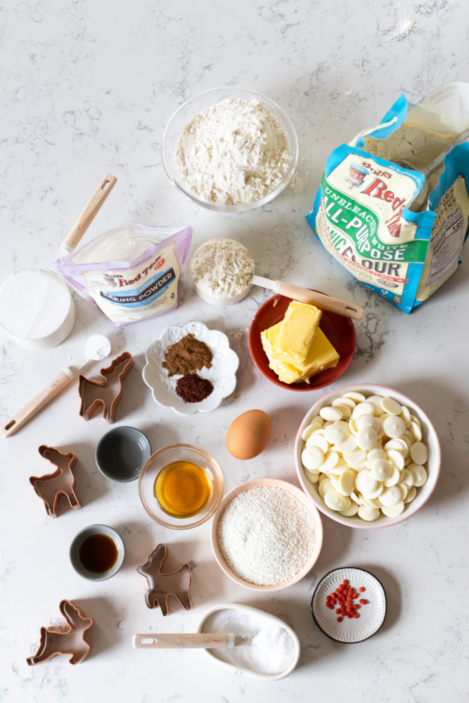 Ingredients for Reindeer Animal Cookies