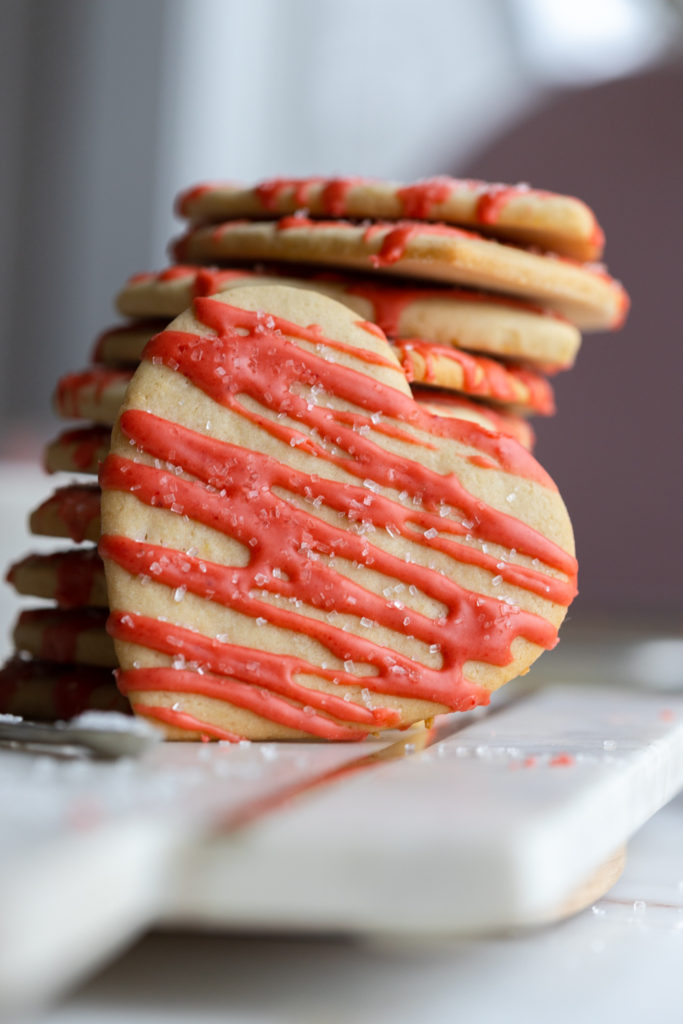 Strawberry Lemon Cookies stack