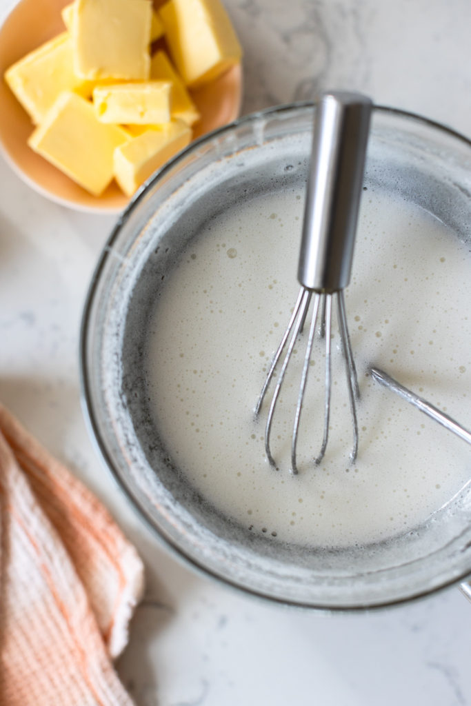 Mixing Meringue Buttercream Filling