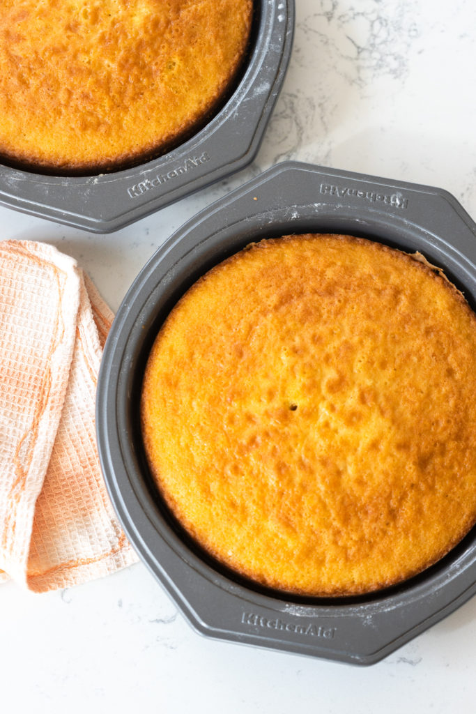 Orange Creamsicle Cakes cooling