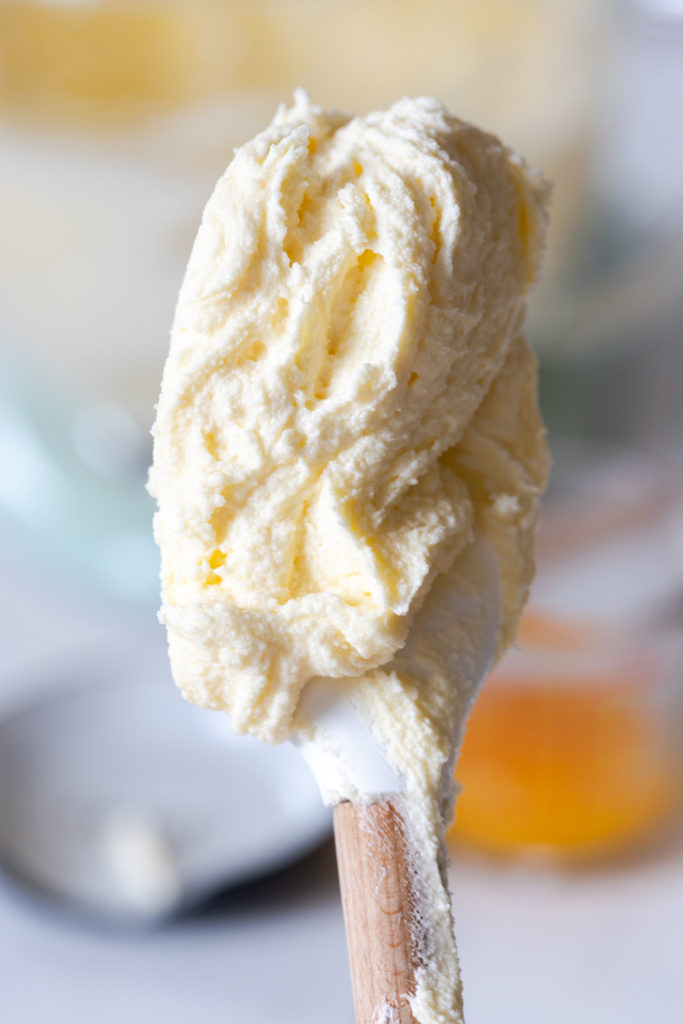 creamed butter and sugar