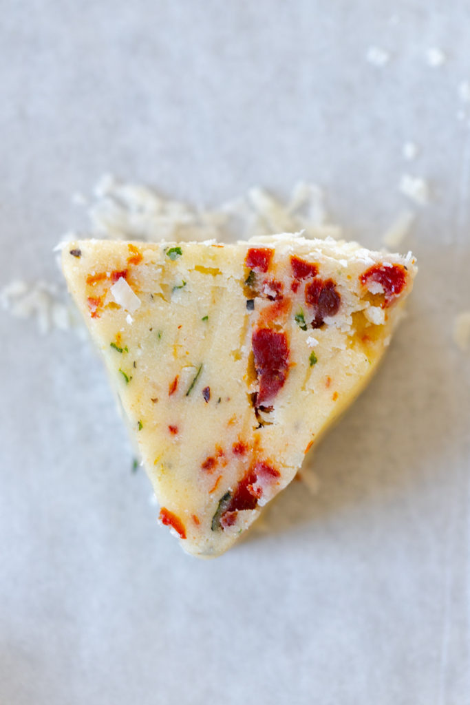 Shortbread Pizza Bite pre-baked