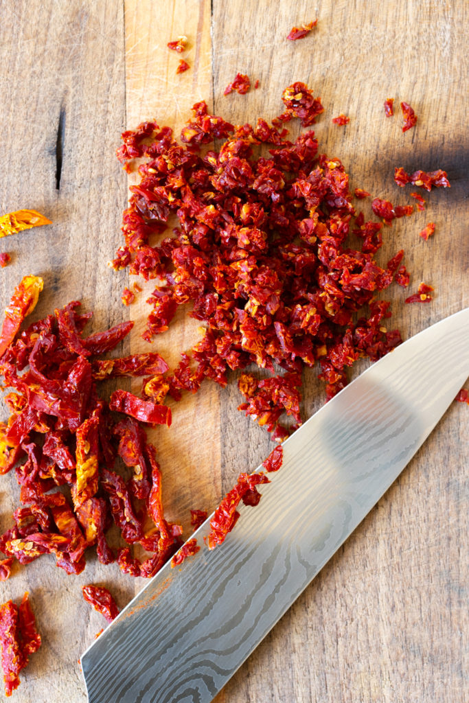 Chopped sun dried tomatoes