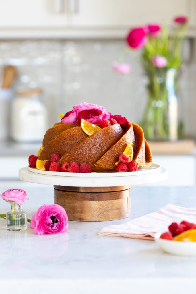 Meyer Lemon St. Germain Bundt Cake