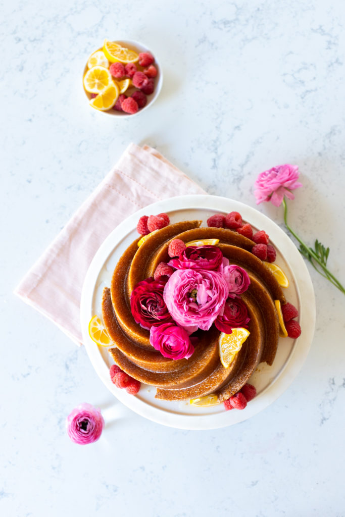 Meyer Lemon St. Germain Bundt Cake
