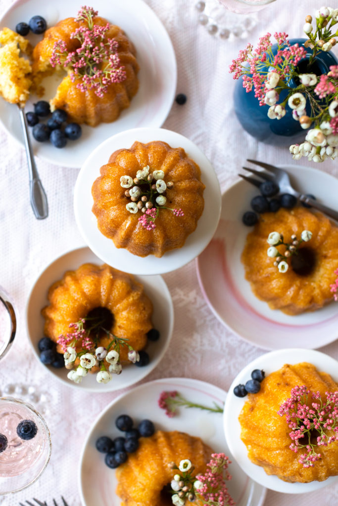 Meyer Lemon St. Germain Bundtlettes above
