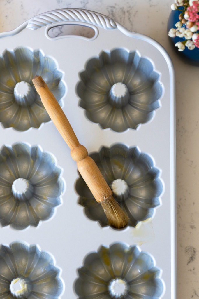 Greasing the Mini Bundtlette Pan