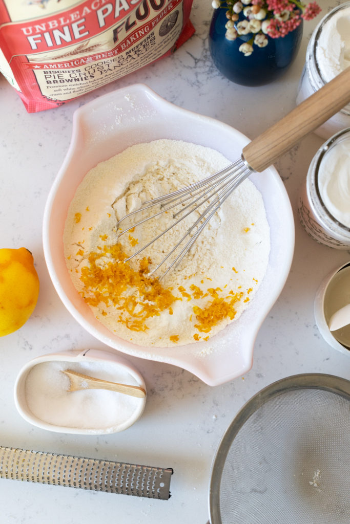 Bundt cake dry ingredients