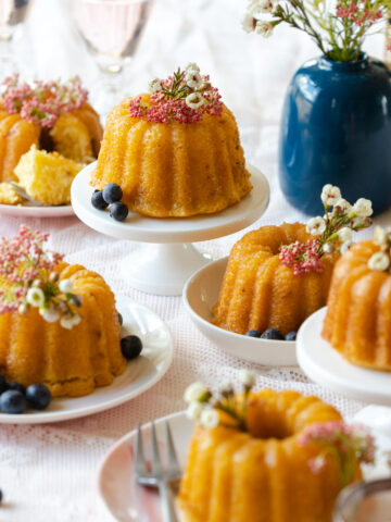 Meyer Lemon St. Germain Bundtlettes by Baking The Goods