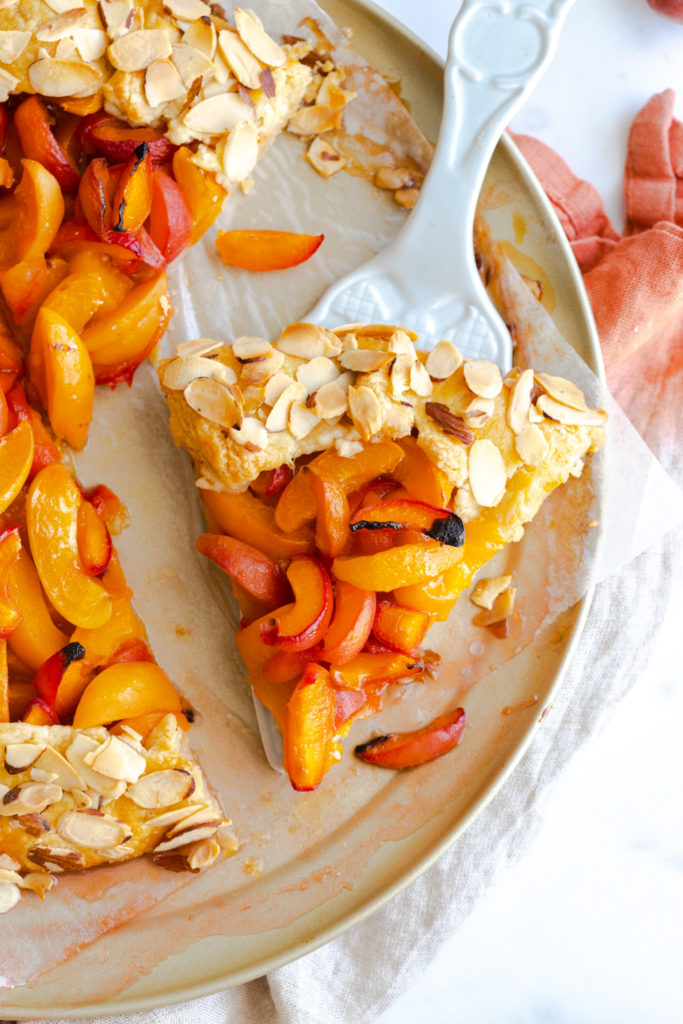 Apricot Almond Galette with Cream Cheese Crust