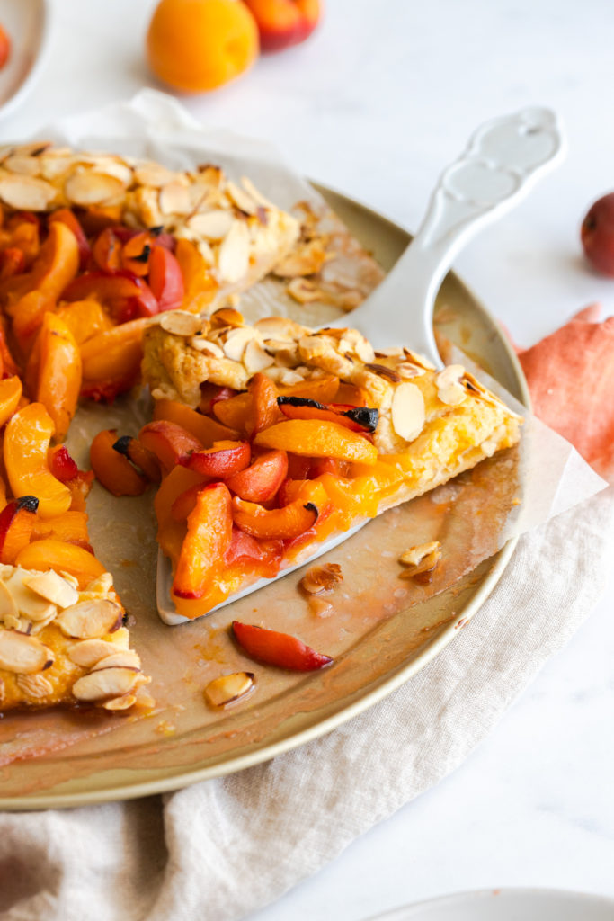 Slice of Apricot Almond Galette