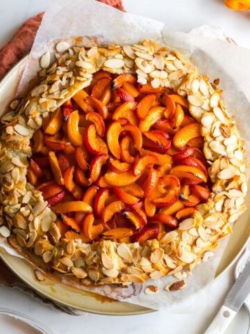 Apricot Almond Galette with Cream Cheese Crust by Baking The Goods