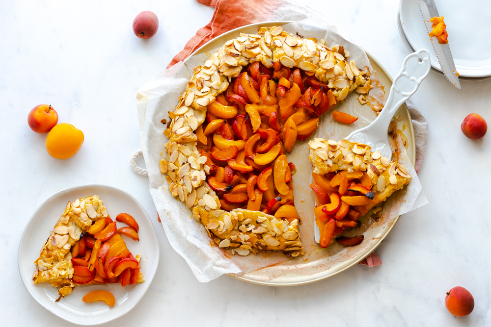 Apricot Almond Galette with Cream Cheese Crust Apricot Almond Galette with Cream Cheese Crust