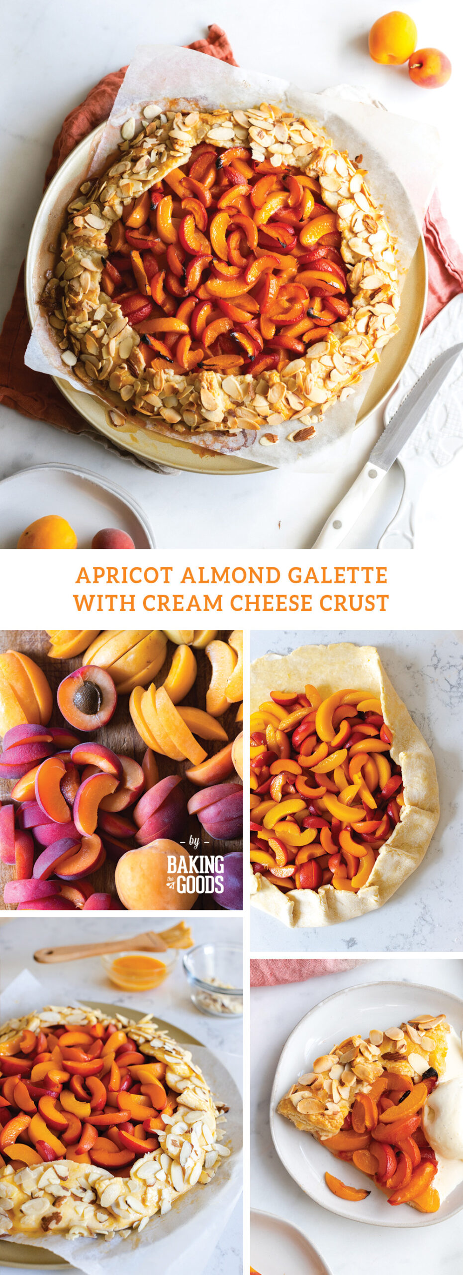 Apricot Almond Galette with Cream Cheese Crust by Baking The Goods