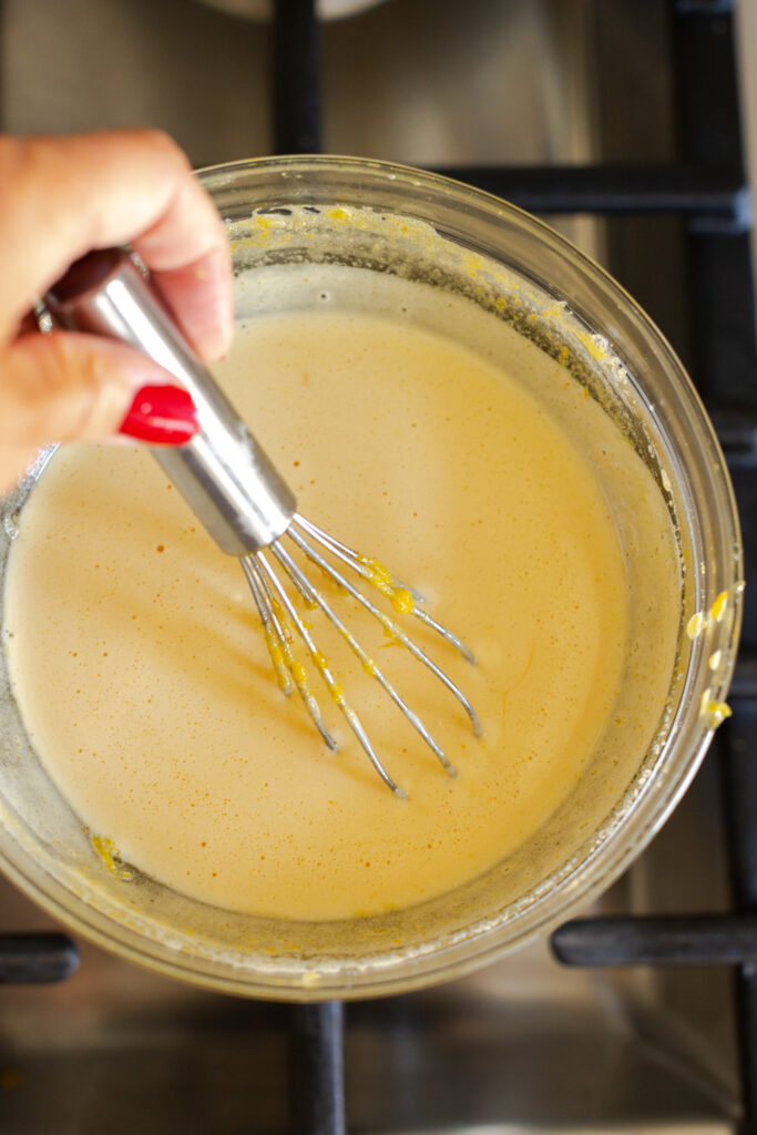 Whisking Lemon Curd