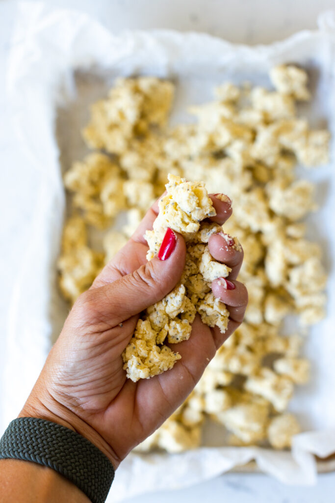 Poppy Seed Shortbread dough