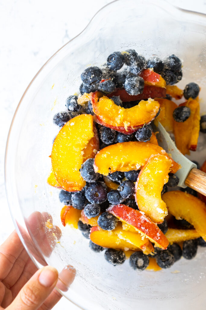 Blueberry peach filling for galette