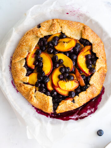Blueberry Peach Galette by Baking The Goods