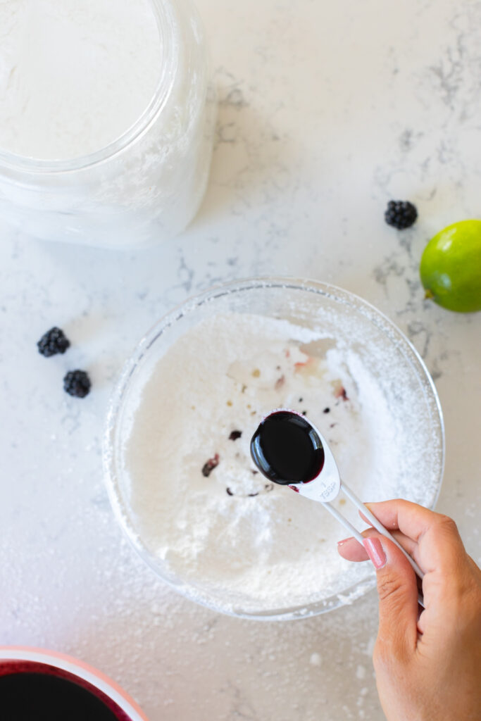 Blackberry Lime Glaze ingredients