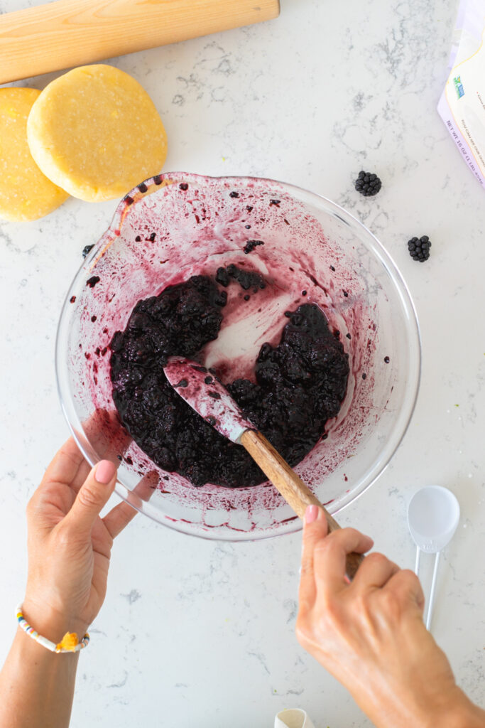 tapioca flour in hand pie filling thickened