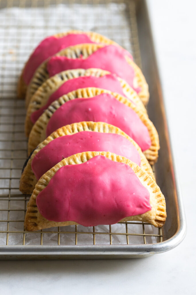 Pink hand pies