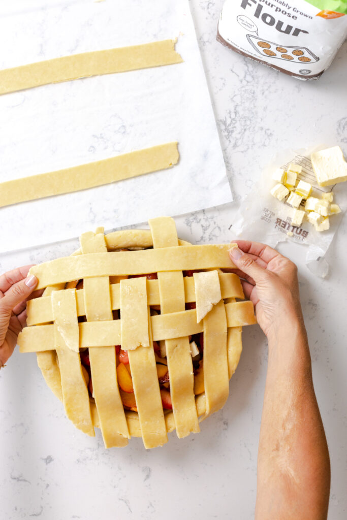 pie top weave step 8