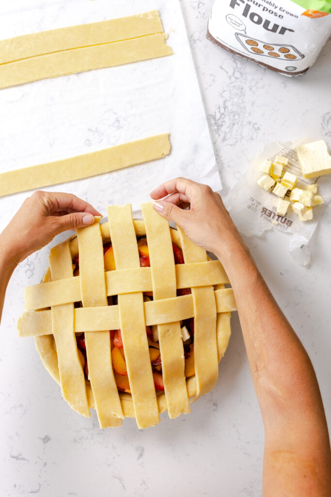 pie top weave step 7