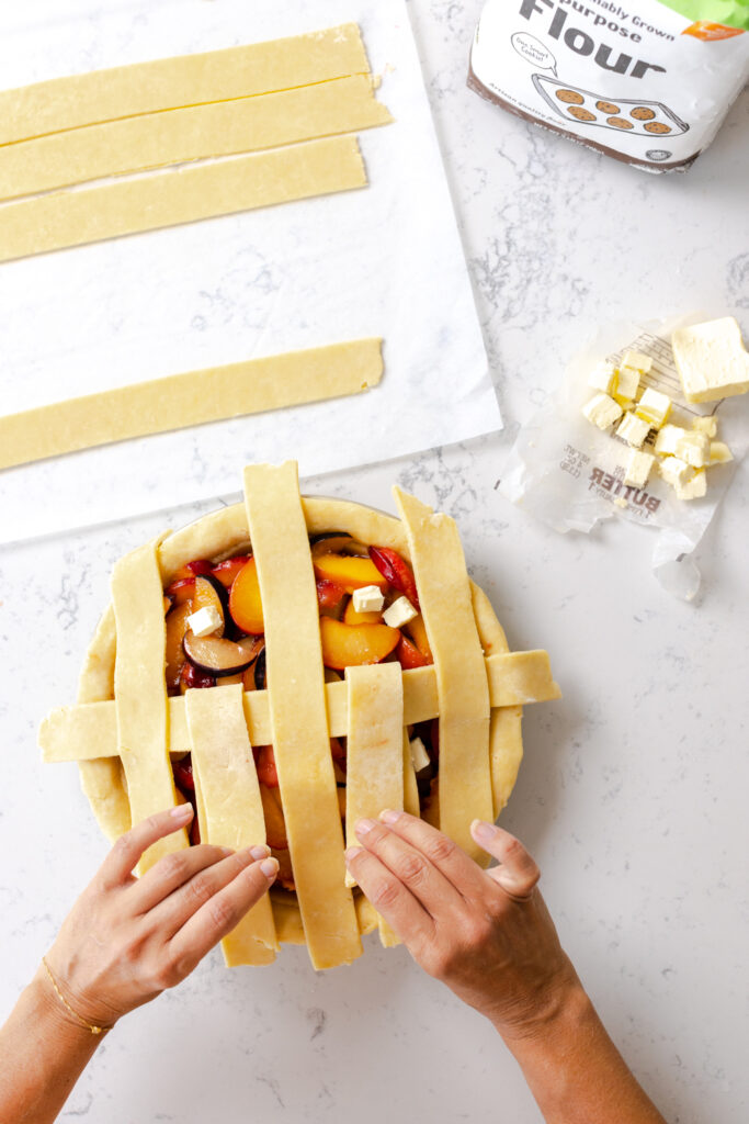 pie top weave step 6