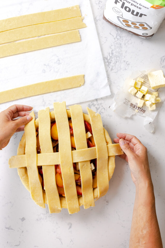 pie top weave step 5