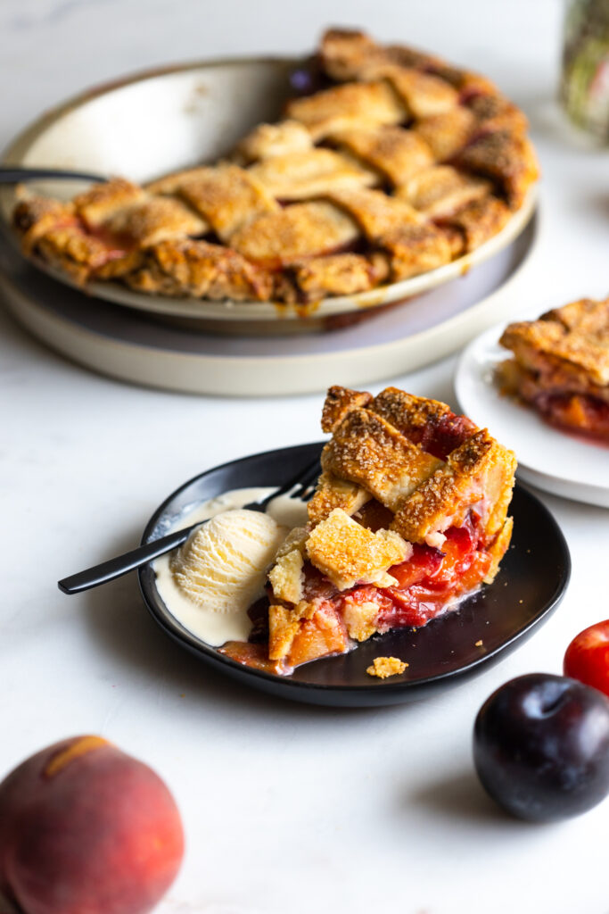 Stone Fruit Pie slice