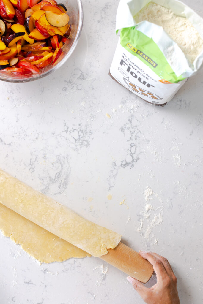 bottom pie dough roll