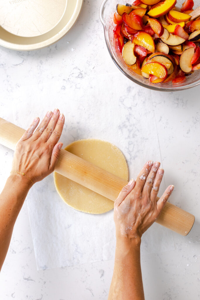 rolling almond paste