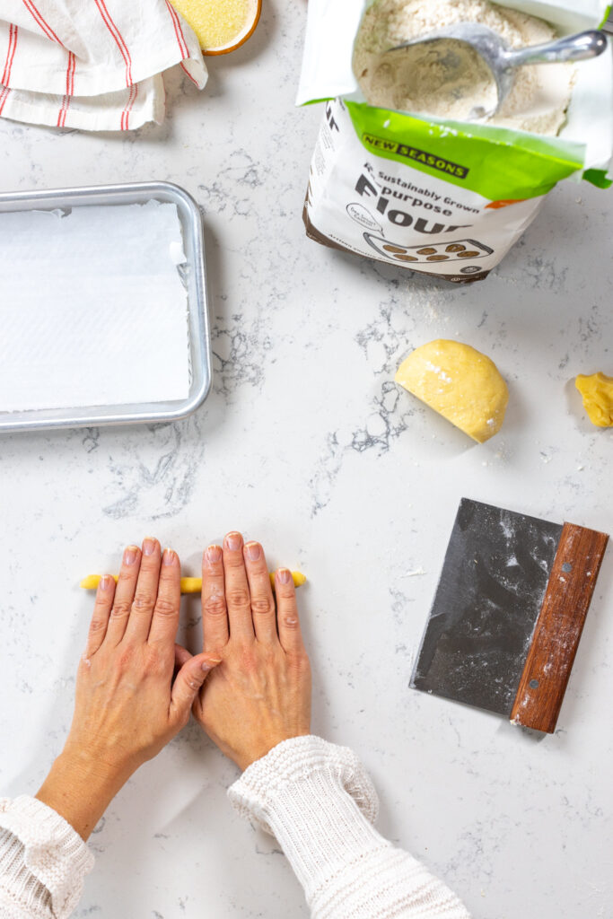 Shaping Pretzel Butter Cookies