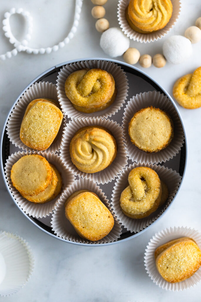 Holiday Butter Cookies in tin