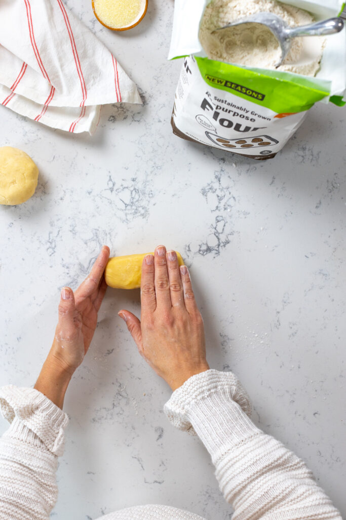 Shaping Rectangle Holiday Butter Cookies