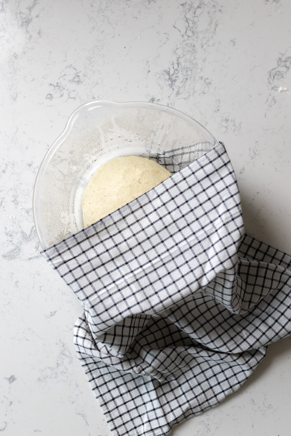 focaccia bread dough rising