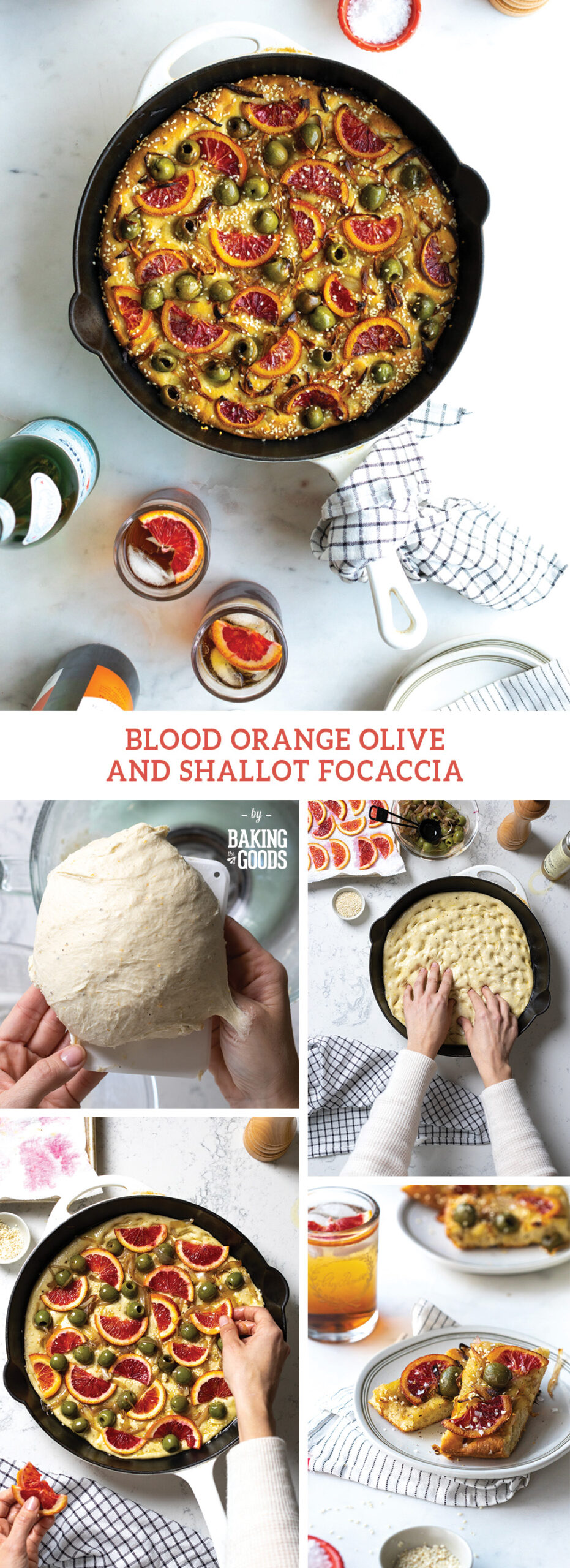 Blood Orange Olive and Shallot Focaccia by Baking The Goods