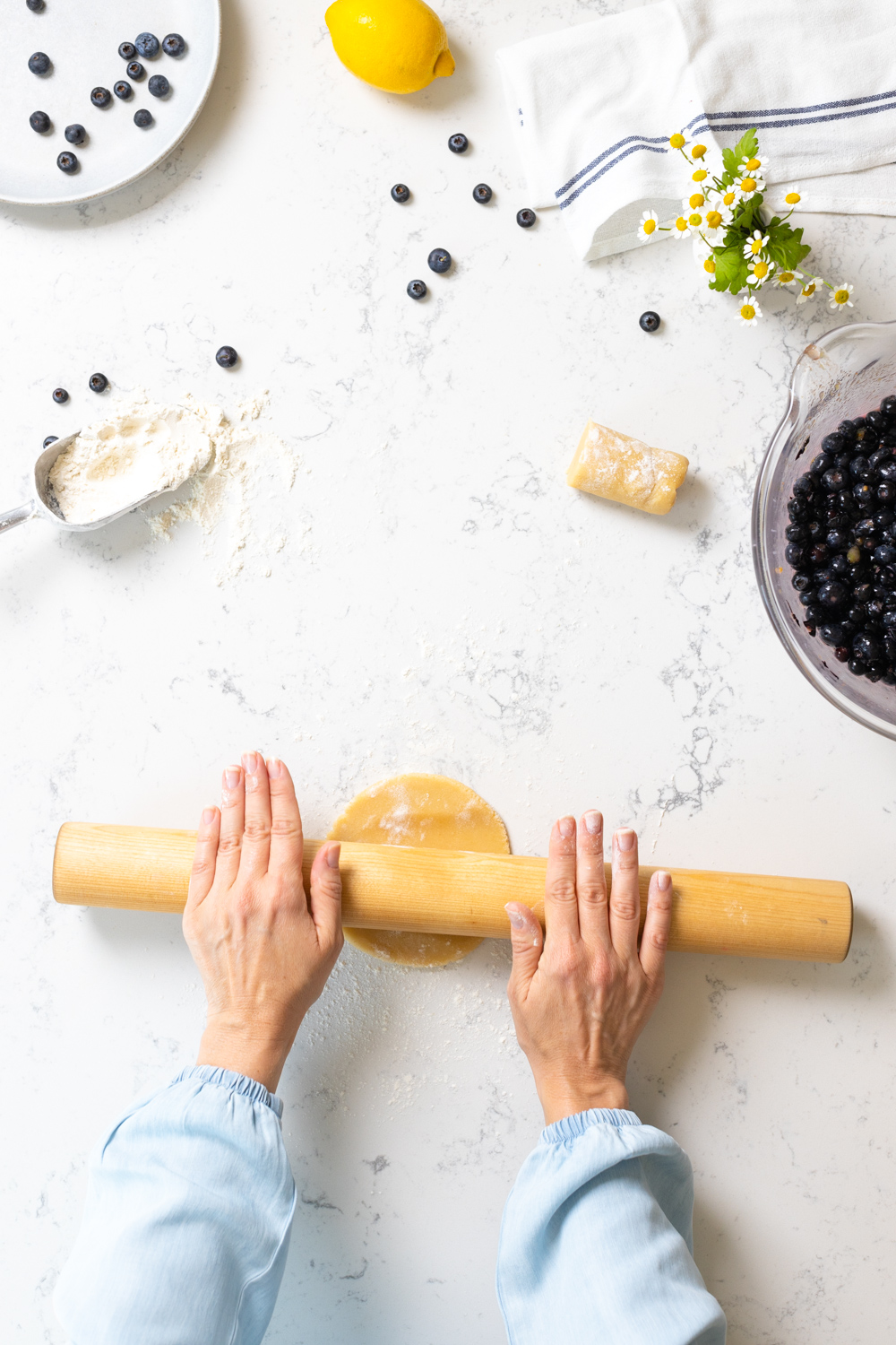 rolling almond paste