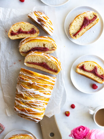 Raspberry Lemon Curd Braid