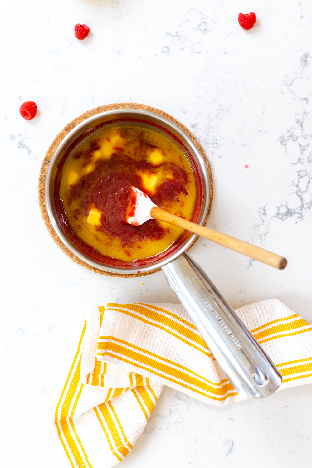 Making Raspberry Lemon Curd