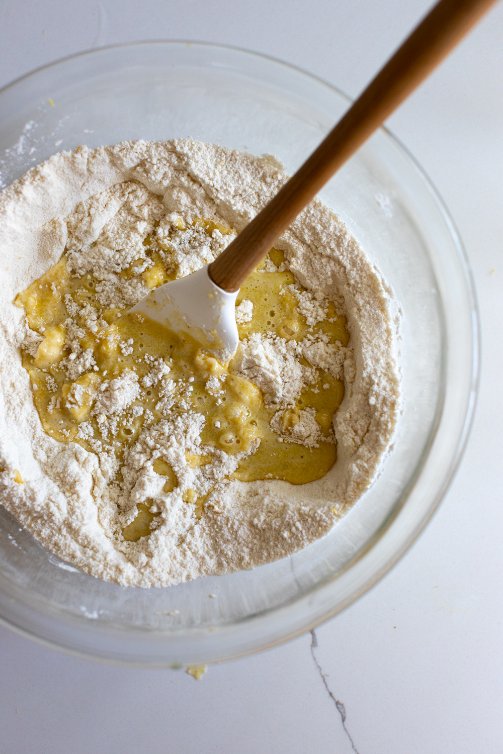 Artichoke Olive Oil Cake batter