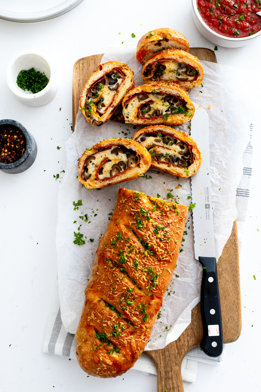 Pepperoni Black Olive Stromboli