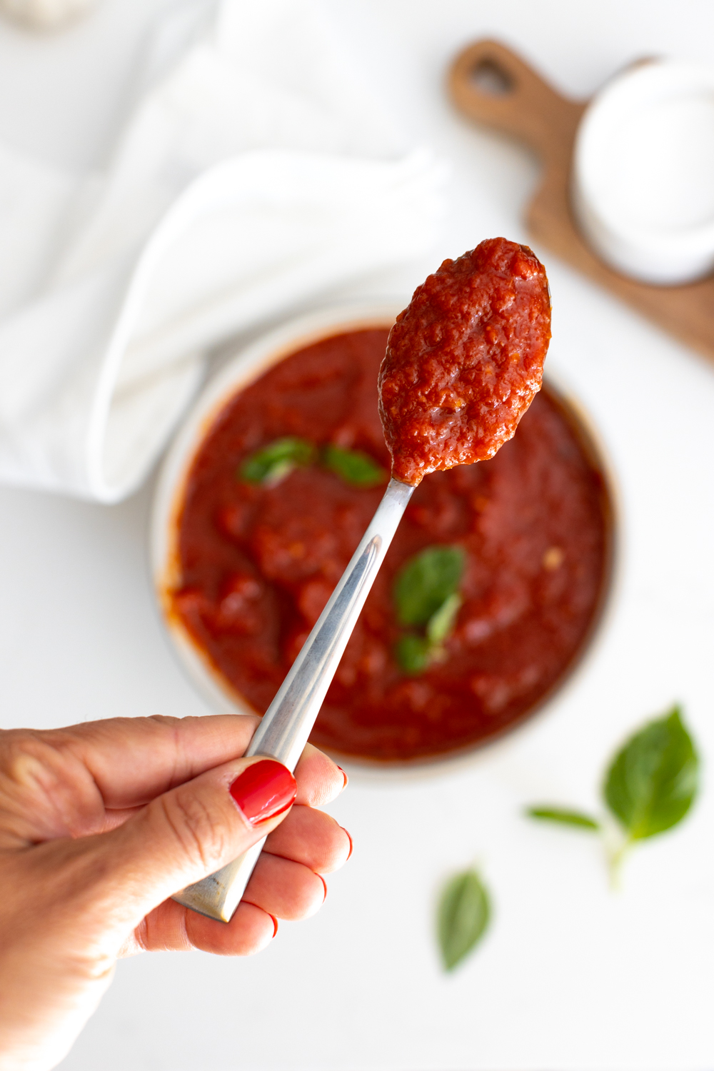 Spoonful of Simple Pizza Sauce