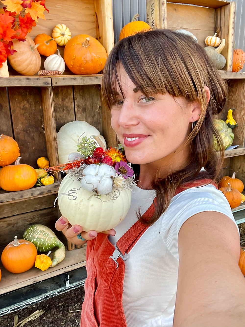 Pumpkin decorating at Sweet Thistle Farms