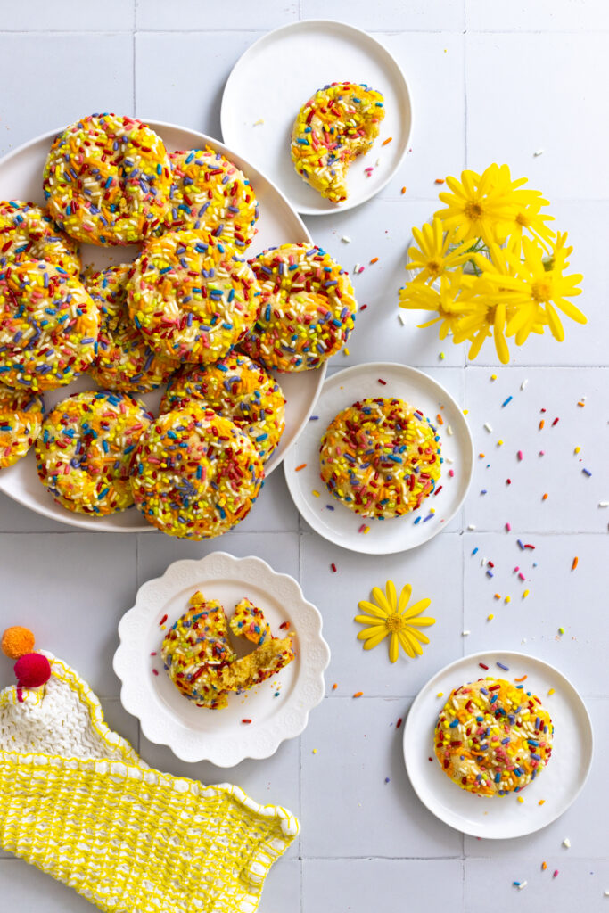 Lemon Rainbow Sprinkle Cookies party