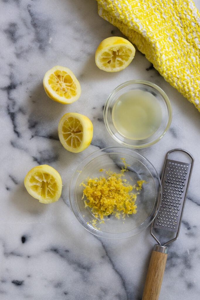 lemon zest & juice
