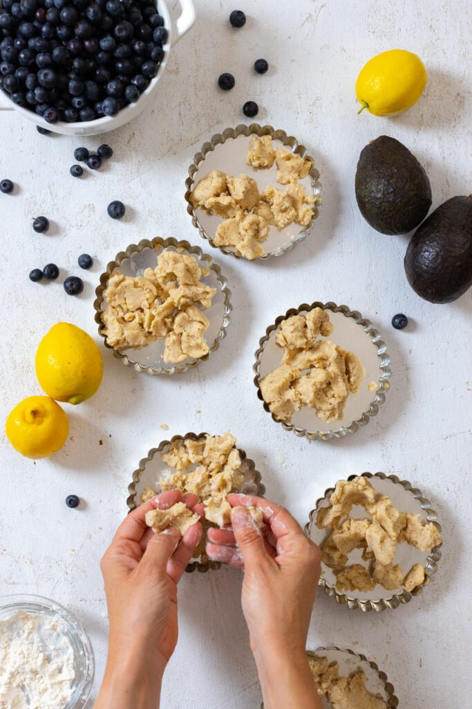 Press in Almond Shortbread Crust