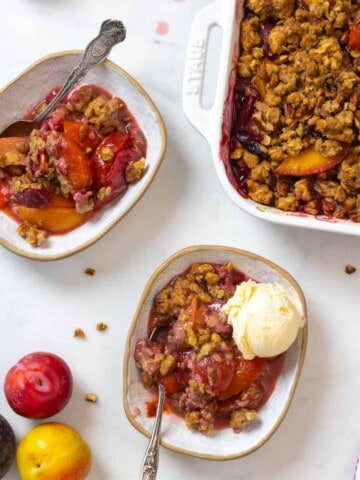 Spiced Plum Crisp by Baking The Goods